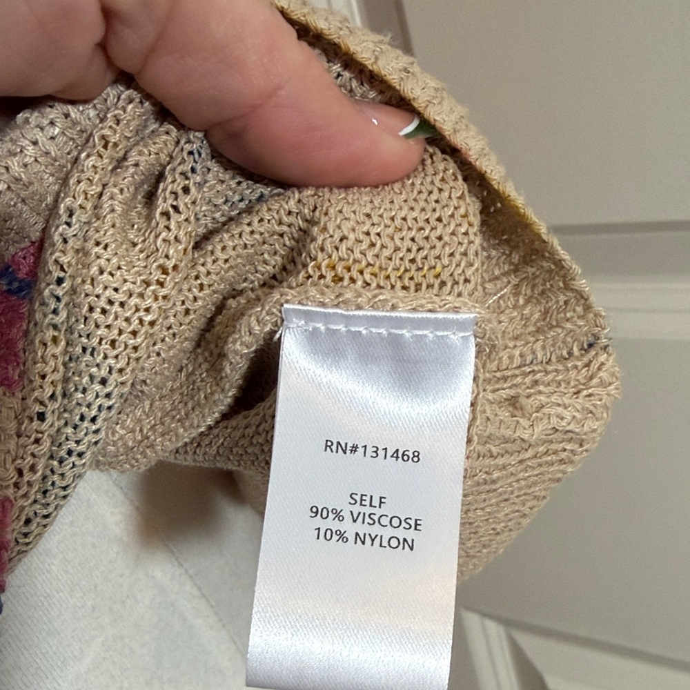 Fate Multicolor Leaf Pattern Blouse - image 3